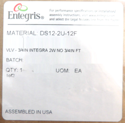 INTEGRA PNEUMATIC VALVE