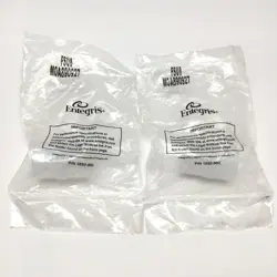 LOT OF 2 ENTEGRIS FSU8 STRAIGHT PIPE ADAPTER FITTINGS 1/2