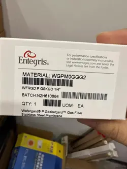1PCS BRAND NEW ENTEGRIS GASKET FILTER 1/4 WGPMOGGG2