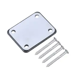 METAL ELECTRIC GUITAR NECK PLATE WITH SCREW FOR FENDER STRATOCASTER TELECASTER