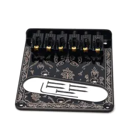 6 STRING ROLLER SADDLE BRIDGE PLATE FOR FENDER TELECASTER TELE ELECTRIC GUITAR