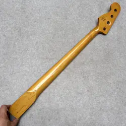JAZZ BASS GUITAR NECK SQUIER 20 FRETS MAPLE ROSE WOOD USED