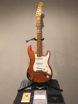 1957 FENDER STRATOCASTER CUSTOM SHOP RELIC CANDY TANGERINE SUNBURST 2014 GUITAR