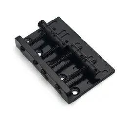BASS BRIDGE FOR 4-STRING ELECTRIC BASS FOR FENDER JAZZ OR PRECISION BASS CHROME