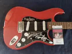 MONTROSE SIGNED GUITAR FENDER STARCASTER HAGAR &RONNIE XRARE! MUST HAVE JSA WOW!