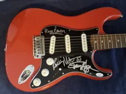 MONTROSE SIGNED GUITAR FENDER STARCASTER HAGAR &RONNIE XRARE! MUST HAVE JSA WOW!