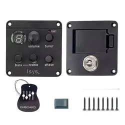 3 BANDS ISYS FENDER ONBOARD PREAMP EQ BASS MIDDLE TREBLE WITH TUNER VOLUME