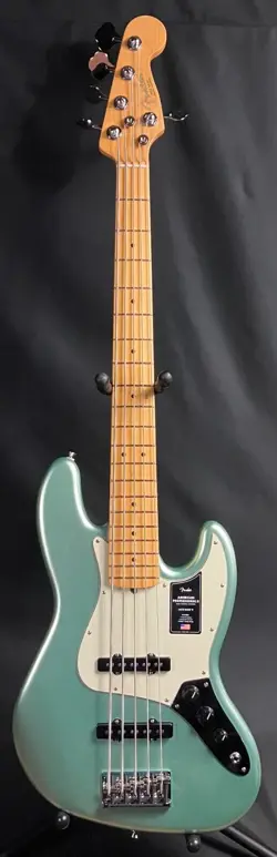 FENDER AMERICAN PROFESSIONAL II JAZZ BASS V 5-STRING BASS MYSTIC SURF GREEN