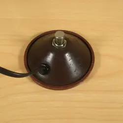 1960S FENDER VINTAGE TWEED / BROWNFACE VIBROLUX ONE BUTTON FOOTSWITCH RCA PLUG