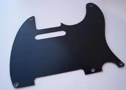 1 PLY BLACK PICKGUARD FOR FENDER TELECASTER '52 TELE 1952 REISSUE NOS 5 HOLE