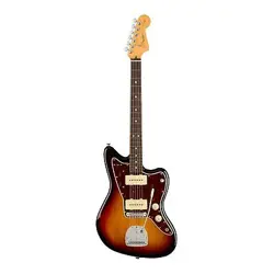 FENDER AMERICAN PROFESSIONAL II JAZZMASTER - 3-COLOR SUNBURST WITH ROSEW