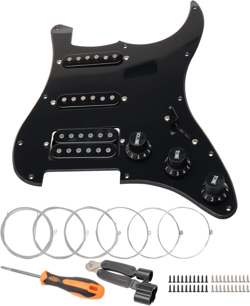 11 HOLE SSH PREWIRED LOADED PICKGUARD WITH HUMBUCKER PICKUP FOR FENDER STRAT ELE