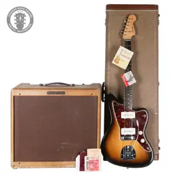 1959 FENDER JAZZMASTER SUNBURST W/ MATCHING TWEED PRO AMP 5E5 NARROW PANEL 1X15
