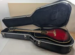 FENDER T-BUCKET 300-CE FLM MPL TCS 6 STRING CHERRY RED FLAME TOP ACOUSTIC GUITAR