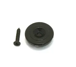 (1) BLACK ROUND STRING GUIDE/TREE FOR FENDER P/JAZZ BASS GUITAR BSG-ER-B