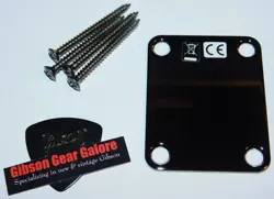 FENDER AERODYNE JAZZ BASS NECK PLATE SMOKED CHROME J GUITAR PARTS PROJECT P