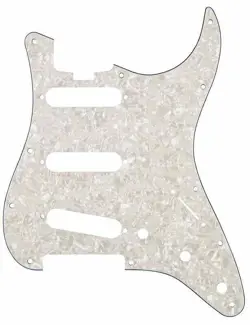 099-2191-005 FENDER AMERICAN ELITE STRATOCASTER GUITAR PICKGUARD WHITE PEARLOID