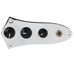 6.5MM CHROME CONTROL WIRED PLATE POTENTIOMETER REPLACEMENT FOR FENDER JAZZ BASS