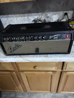 1964FENDER BLACK PANEL BASSMAN 2-CHANNEL 50 WATT 2X12