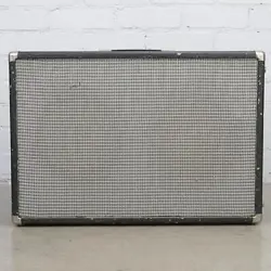 1960'S BLACKFACE FENDER 2X12 CABINET EMPTY W/ MARSHALL 1960B INPUT JACK #44398