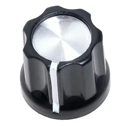 1 PC GUITAR KNOB FOR FENDER JAZZ BASS BLACK 6MM 