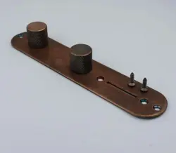1 SET GUITAR BRONZE CONTROL PLATE WITH FLAT KNOBS FOR FENDER TELECASTER TL
