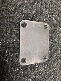 1957 FENDER NECK PLATE #19874 STRATOCASTER TELECASTER JAZZMASTER DUOSONIC P-BASS