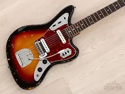 1962 FENDER JAGUAR PRE-CBS VINTAGE OFFSET GUITAR SUNBURST W/ CASE