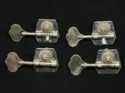 1964 FENDER /KLUSON REVERSE BASS TUNING KEYS WITH FERRULES AND SCREWS