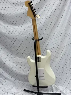 White Electric Guitar Assembled From Mostly Fender Parts.  ST Style