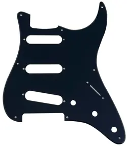 1 PLY ACRYLIC BLACK FOR US FENDER 57' 8 SCREW STRATOCAST STYLE GUITAR PICKGUARD