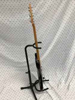 Black Electric Guitar Assembled From Mostly Fender Parts.  ST Style