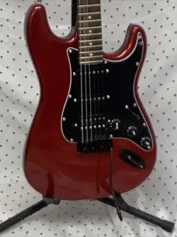 Cinnamon Red Electric Guitar Assembled From Mostly Fender Parts.  ST Style
