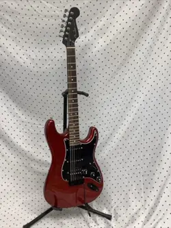 Cinnamon Red Electric Guitar Assembled From Mostly Fender Parts.  ST Style