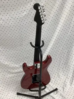Cinnamon Red Electric Guitar Assembled From Mostly Fender Parts.  ST Style