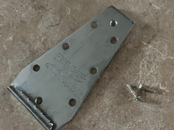 1950S FENDER CHAMPION LAP STEEL GUITAR HEADSTOCK PLATE