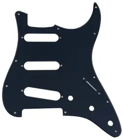 1 PLY GUITAR PICKGUARD FOR FENDER 11 HOLE MODERN-STYLE STRAT SSS,ACRYLIC BLACK