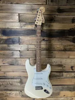 FENDER | ALBERT HAMMOND JR | STRATOCASTER ELECTRIC GUITAR | OLYMPIC WHITE