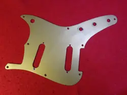 1950S VINTAGE FENDER DUO SONIC PICK GUARD, ELECTRIC GUITAR GOLD