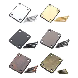 10 SETS ELECTRIC BASS GUITAR NECK PLATE NECK JOINT CONNECTING STRENGTHEN PLATE