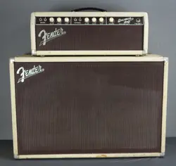 1962 FENDER 6G6 BASSSMAN HEAD WITH PIGGYBACK 2 X 12