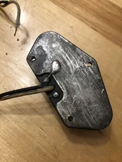 1951-1955 FENDER SILVER BACK PLATE USA TELECASTER BRIDGE PICKUP FLAT POLE PIECE