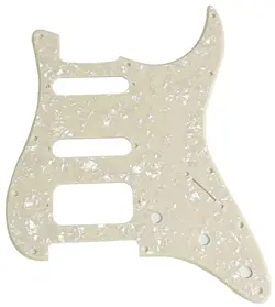 1 PLY CREAM PEARL FITS FENDER 11 SCTEW STRATOCASTER START HSS GUITAR PICKGUARD