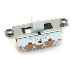 (1) SWITCHCRAFT WHITE 3-WAY SLIDE SWITCH FOR FENDER MUSTANG GUITAR EP-0261-025