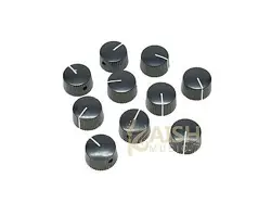 10PCS BLACK VINTAGE STYLE BARREL GUITAR  AMPLIFIER KNOBS FITS FENDER AMP