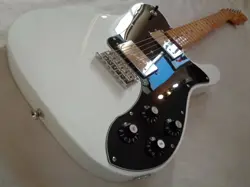 2012 FENDER SQUIER VINTAGE MODIFIED TELECASTER DELUXE OLYMPIC WHITE GUITAR
