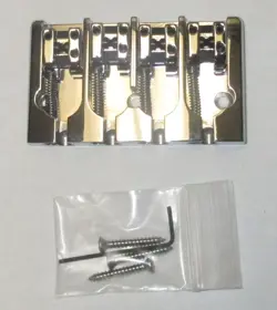 HIPSHOT A STYLE FM1 FENDER MOUNT BASS BRIDGE BRASS CHROME - BLEMISHED