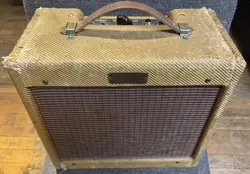 1957 FENDER CHAMP, TWEED, LOUD, SOUNDS GREAT, 5E1, SERIAL C-03681, CLETRON 6