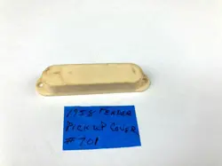 1958 FENDER CREAM/WHITE PICKUP COVER #701 DUO-SONIC MUSICMASTER ORIGINAL VINTAGE