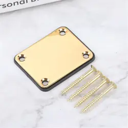 ELECTRIC GUITAR NECK PLATE W/ MOUNTING SCREWS FOR FENDER STRATOCASTER TELECASTER